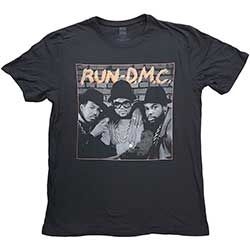 Run DMC - Unisex T-Shirt: B&W Photo (Small) in the group OTHER / BW-T-shirts at Bengans Skivbutik AB (4401015)