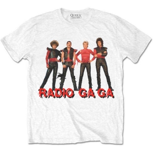 Queen - Radio Ga Ga Uni Wht T-Shirt in the group MERCHANDISE / T-shirt / Pop-Rock at Bengans Skivbutik AB (4401178)