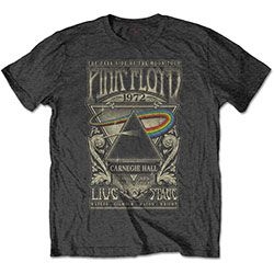 Pink Floyd - Unisex T-Shirt: Carnegie Hall Poster (Sm in the group OTHER / BW-T-shirts at Bengans Skivbutik AB (4401277)
