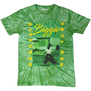 Biggie Smalls - 90'S Nyc Uni Green Dip-Dye    in the group MERCHANDISE / T-shirt / Hip Hop-Rap at Bengans Skivbutik AB (4402701)