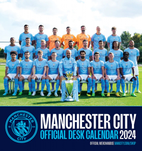 Manchester City Fc - Manchester City Fc 2024 Desk Easel in the group MERCH / Calender 2024 at Bengans Skivbutik AB (4406381)