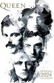 Queen - Queen 2024 A3 Calendar in the group Minishops / Queen at Bengans Skivbutik AB (4406415)