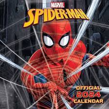Spider-Man - Spider-Man 2024 Square Calendar in the group OTHER / Merchandise at Bengans Skivbutik AB (4406472)