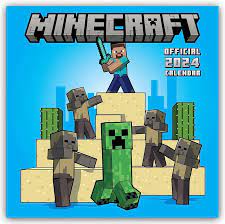 Minecraft - Minecraft 2024 Square Calendar in the group MERCHANDISE / Merch / Spel at Bengans Skivbutik AB (4406489)