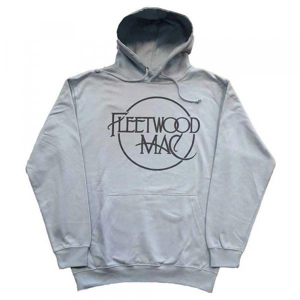 Fleetwood Mac - Classic Logo (Light Blue) Uni Pullover Hoodie in the group OTHER / Övrigt / at Bengans Skivbutik AB (4414432r)