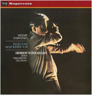 Mozart/Symphonies No 40 & 41 - Von Karajan/Berlin Philharmonic in the group VINYL / Pop at Bengans Skivbutik AB (483776)