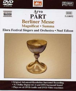 Pärt Arvo - Berliner Messe in the group MUSIK / DVD Audio / Klassiskt at Bengans Skivbutik AB (490028)