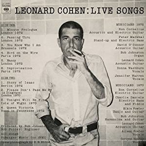Cohen Leonard - Live Songs in the group OUR PICKS / Classic labels / Sundazed / Sundazed Vinyl at Bengans Skivbutik AB (491236)