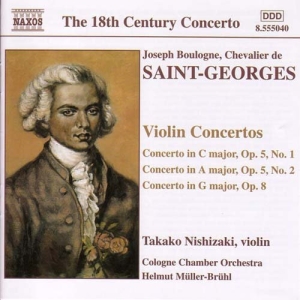 Saint-Georges Joseph Boulogne - Violin Concertos in the group Externt_Lager /  at Bengans Skivbutik AB (513235)