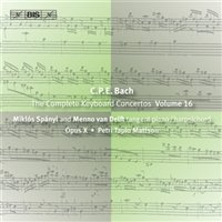 Cpe Bach - Keyboard Concertos Vol 16 in the group Externt_Lager /  at Bengans Skivbutik AB (518253)