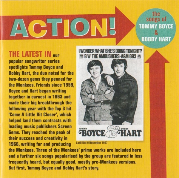 Various Artists - Action! The Songs Of Tommy Boyce & in the group CD / Rock at Bengans Skivbutik AB (523898)