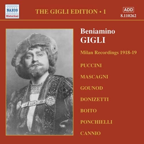 Various - Gigli Edition Vol 1 in the group CD / Klassiskt at Bengans Skivbutik AB (540302)