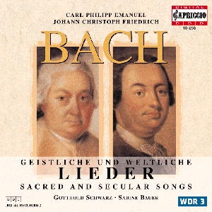 Bach Cpe Bach Jc - Sacred And Secular Songs in the group CD at Bengans Skivbutik AB (5503548)