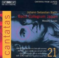 Bach Johann Sebastian - Cantatas - Vol 21 in the group Externt_Lager /  at Bengans Skivbutik AB (550501)