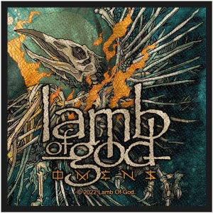 Lamb Of God - Omens Standard Patch in the group MERCHANDISE / Merch / Hårdrock at Bengans Skivbutik AB (5506460)