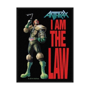 Anthrax - I Am The Law Standard Patch in the group MERCHANDISE / Patch / Heavy Metal at Bengans Skivbutik AB (5508613)