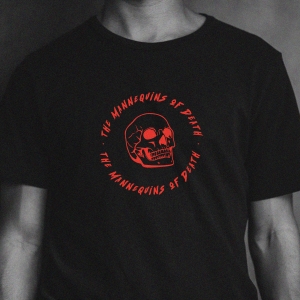 The Mannequins Of Death - T-Shirt Black, Skull S in the group MERCHANDISE / T-shirt / Pop-Rock at Bengans Skivbutik AB (5512677)