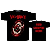 Vio-Lence - T/S Head Stomping Boots (M) in the group MERCHANDISE / T-shirt / Heavy Metal at Bengans Skivbutik AB (5514070)