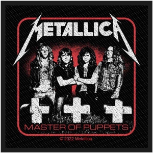Metallica - Master Of Puppets Band Standard Patch in the group MERCHANDISE / Accessoarer / Hårdrock at Bengans Skivbutik AB (5514453)