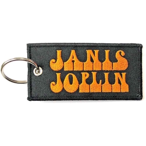 Janis Joplin - Keychain: Logo (Double Sided) in the group MERCHANDISE / Keyring / Pop-Rock at Bengans Skivbutik AB (5516006)