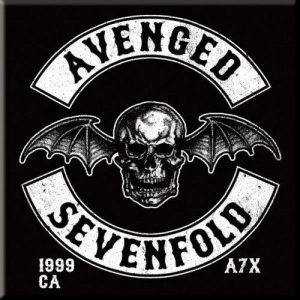 Avenged Sevenfold - Fridge Magnet: Death Bat Crest in the group MERCHANDISE / Merch / Hårdrock at Bengans Skivbutik AB (5516012)