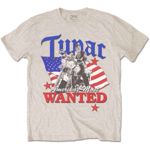 Tupac - Tupac_Most Wanted_Uni_Sand_Ts:2Xl in the group MERCHANDISE / T-shirt / Pop-Rock at Bengans Skivbutik AB (5516036)