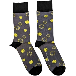 Nirvana - Mixed Smileys Uni Char Socks (Eu 40-45) in the group MERCHANDISE /  /  at Bengans Skivbutik AB (5516820)
