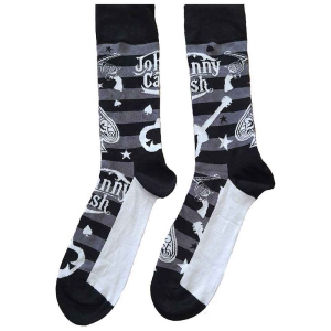 Johnny Cash - Guitars 'N Guns Uni Bl Socks (Eu 40-45) in the group MERCHANDISE /  /  at Bengans Skivbutik AB (5516823)