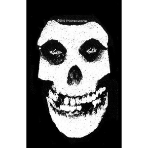 Misfits - White Skull Standard Patch in the group MERCHANDISE / Merch / Punk at Bengans Skivbutik AB (5516852)
