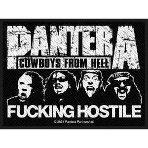 Pantera - Fucking Hostile Retail Packaged Patch in the group MERCHANDISE / Patch / Heavy Metal at Bengans Skivbutik AB (5516859)