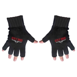 Guns N Roses - Logo & Pistols Fingerless Gloves in the group MERCHANDISE / Merch / Hårdrock at Bengans Skivbutik AB (5517614)