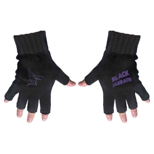 Black Sabbath - Purple Logo & Devil Fingerless Gloves in the group MERCHANDISE / Merch / Hårdrock at Bengans Skivbutik AB (5517616)