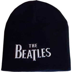 The Beatles  - Beanie Hat: Drop T Logo (Silver) in the group MERCHANDISE / Merch / Pop-Rock at Bengans Skivbutik AB (5517636)