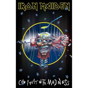 Iron Maiden - Can I Play With Madness Textile Poster in the group MERCHANDISE / Merch / Hårdrock at Bengans Skivbutik AB (5518151)