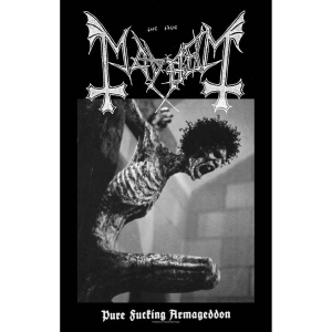 Mayhem - Pure Fucking Armageddon Textile Poster in the group MERCHANDISE / Merch / Hårdrock at Bengans Skivbutik AB (5518152)