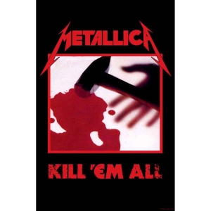 Metallica - Kill Em All Textile Poster in the group MERCHANDISE / Merch / Hårdrock at Bengans Skivbutik AB (5518157)