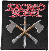 Sacred Steel - Patch Sword And Axes (9,9 X 9,2 Cm) in the group MERCHANDISE / Accessoarer / Heavy Metal at Bengans Skivbutik AB (5520418)