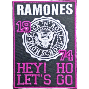 Ramones - High School Woven Patch in the group MERCHANDISE / Patch / Punk at Bengans Skivbutik AB (5520449)