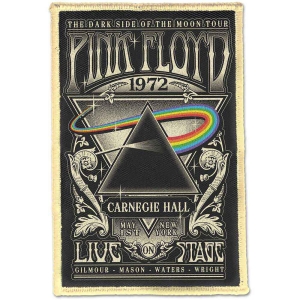 Pink Floyd - Carnegie Hall Woven Patch in the group MERCHANDISE / Merch / Pop-Rock at Bengans Skivbutik AB (5520450)
