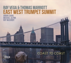 Vega Ray & Thomas Marriott - East West Trumpet Summit: Coast To Coast in the group OUR PICKS / Friday Releases / Friday the 5th of April 2024 at Bengans Skivbutik AB (5520711)