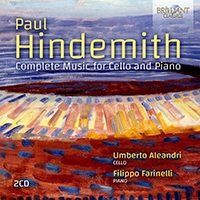 Paul Hindemith - Complete Music For Cello & Piano in the group OUR PICKS / Frontpage - CD New & Forthcoming at Bengans Skivbutik AB (5522110)