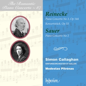 Simon Callaghan Sinfonieorchester - Reinecke & Sauer: Piano Concertos in the group OUR PICKS / Friday Releases / Friday the 31st of May 2024 at Bengans Skivbutik AB (5523549)