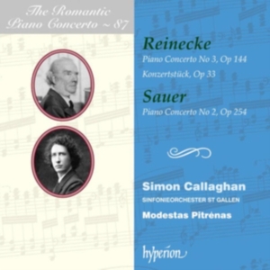 Simon Callaghan Sinfonieorchester - Reinecke & Sauer: Piano Concertos in the group CD / Klassiskt at Bengans Skivbutik AB (5523549)