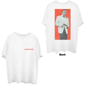 James Bond - Goldfinger Profile Uni Wht    in the group MERCHANDISE / T-shirt / Soundtrack at Bengans Skivbutik AB (5524510r)
