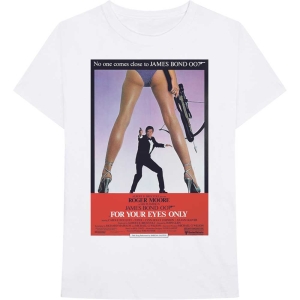 James Bond - For Your Eyes Poster Uni Wht    in the group MERCH / T-Shirt /  at Bengans Skivbutik AB (5524518r)