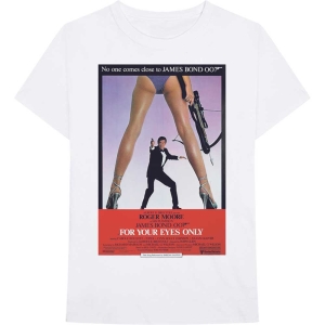 James Bond - For Your Eyes Poster Uni Wht    in the group MERCHANDISE / T-shirt / Soundtrack at Bengans Skivbutik AB (5524518r)