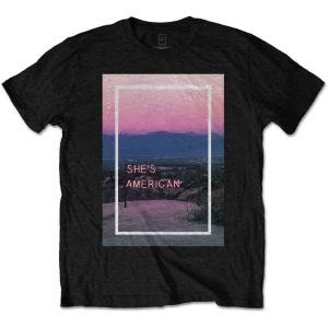 The 1975 - Shes American Uni Bl    in the group MERCHANDISE / T-shirt / Pop-Rock at Bengans Skivbutik AB (5524558)