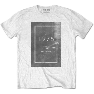 The 1975 - Facedown Uni Wht in the group MERCHANDISE / T-shirt / Pop-Rock at Bengans Skivbutik AB (5524628r)
