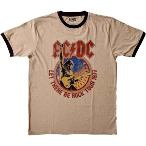 Ac/Dc - Let There Be Rock Tour '77 Ringer Uni Sa in the group MERCHANDISE / T-shirt / Heavy Metal at Bengans Skivbutik AB (5525357r)