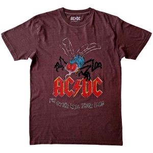 Ac/Dc - Fly On The Wall Tour Uni Maroon    in the group MERCHANDISE / T-shirt / Heavy Metal at Bengans Skivbutik AB (5525358r)